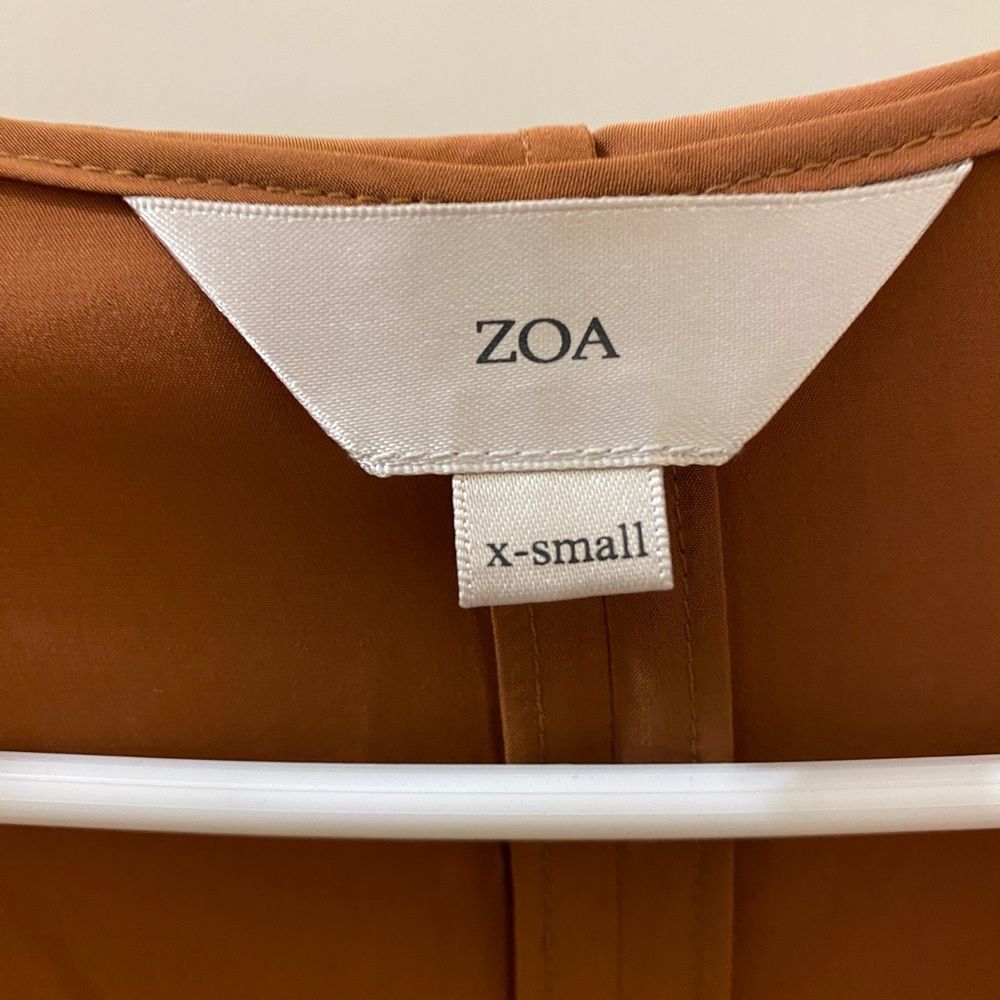 Rust Brown Draped Jacket - image 4